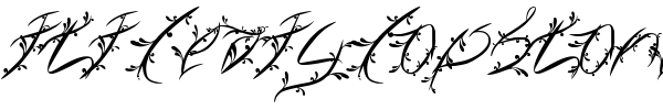 FTF Leafy Lopstonesia font preview
